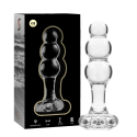 NEBULA SERIES BY IBIZA - MODEL 1 ANAL PLUG BOROSILICATE GLASS 10.7 X 3 CM CLEAR