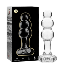 NEBULA SERIES BY IBIZA - MODELO 1 PLUG ANAL VIDRO BOROSILICADO 10,7 X 3 CM TRANSPARENTE