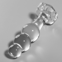 NEBULA SERIES BY IBIZA - MODEL 1 ANAL PLUG BOROSILICATE GLASS 10.7 X 3 CM CLEAR