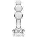 NEBULA SERIES BY IBIZA - MODEL 1 ANAL PLUG BOROSILICATE GLASS 10.7 X 3 CM CLEAR