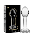 NEBULA SERIES BY IBIZA - MODEL 2 ANAL PLUG BOROSILICATE GLASS 11 X 3.5 CM CLEAR