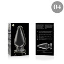 NEBULA SERIES BY IBIZA - MODELLO 4 PLUG ANALE VETRO BOROSILICATO 11 X 5 CM TRASPARENTE