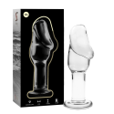 NEBULA SERIES BY IBIZA - MODELO 6 PLUG ANAL VIDRO BOROSILICADO 12,5 X 4 CM TRANSPARENTE