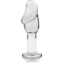 NEBULA SERIES BY IBIZA - MODELO 6 PLUG ANAL VIDRO BOROSILICADO 12,5 X 4 CM TRANSPARENTE