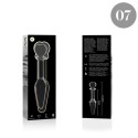 NEBULA SERIES BY IBIZA - MODEL 7 ANAL PLUG BOROSILICATE GLASS 13.5 X 3 CM CLEAR