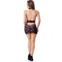 LIVCO CORSETTI FASHION - LEISA LC 20201 T-SHIRT + PERIZOMA CON PIZZO NERO S/M