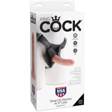 KING COCK - IMBRACATURA PER CAZZO KING CON PENE REALISTICO 15,20 CM