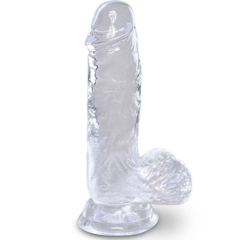 KING COCK - CLEAR PÊNIS REALÍSTICO COM BOLAS 10.1 CM KING COCK - CLEAR PÊNIS REALÍSTICO COM BOLAS 10.1 CM