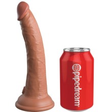 KING COCK - ELITE REALISTIC SILICONE DILDO 17.8 CM CARAMEL