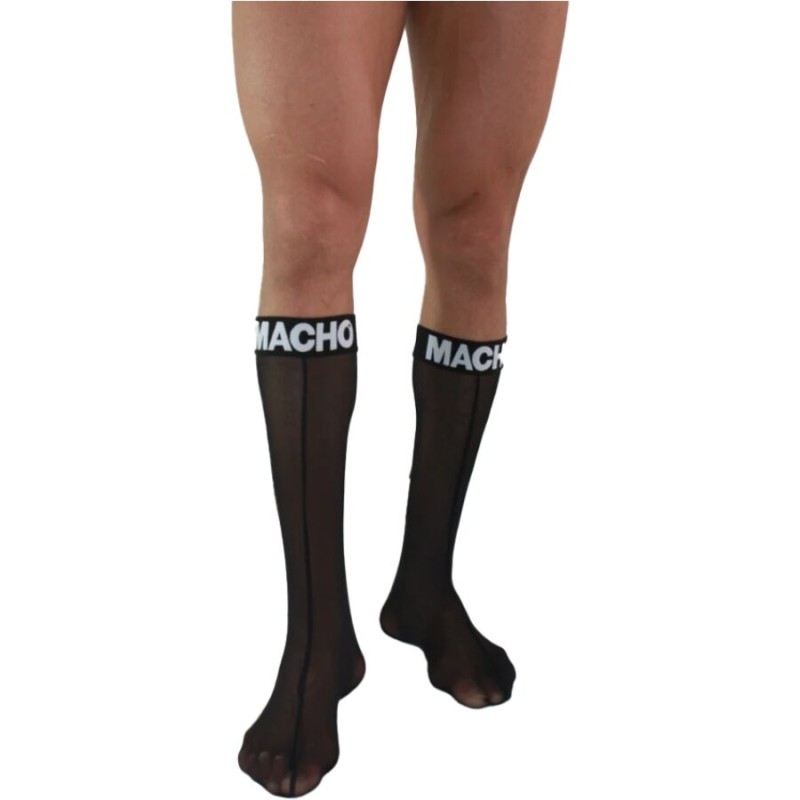 MACHO - THIN SOCKS ONE SIZE BLACK