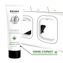 BRUMA - HUILE DE GRAINES DE SATIVA GEL GLISSANT RÉCHAUFFANT