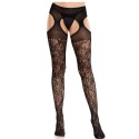 LEG AVENUE - BLUMENSPITZENSTRÜMPFE MIT STRUMPFBÄNDERN UNITED
