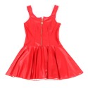 SUBBLIME - 957698 VESTIDO DE COURO COM ZÍPER DE CORAÇÃO VERMELHO L/XL
