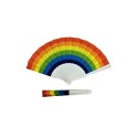 PRIDE - LEQUE DE MADEIRA COM BANDEIRA DE ARCO-ÍRIS