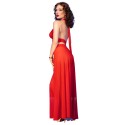 CHILIROSE - CR 4857 SET TOP E PANTALONI ROSSI TAGLIA S