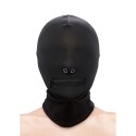 NS NOVELTIES - FETISH FASHION CLOSED ZIPPERED MOUTH HOOD NYLON BLACK