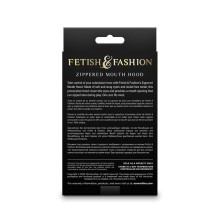 NS NOVELTIES - FETISH FASHION CLOSED ZIPPERED MOUTH HOOD NYLON BLACK