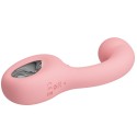 PRETTY LOVE - VIBRATEUR POINT G + STIMULATEUR DE CLITORIS ERYNNYES 10 VIBRATIONS ROSE