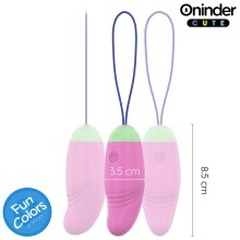 ONINDER CUTE - ŒUF VIBRO-ROTATIF 360° EN SILICONE - APPLICATION GRATUITE DANS LE MONDE ENTIER