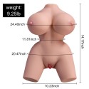 XISE - FRIEDA TRONCO FEMININO REALISTA COM VIBRAÇÃO 36 CM