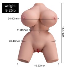 XISE - FRIEDA TRONCO FEMININO REALISTA COM VIBRAÇÃO 36 CM