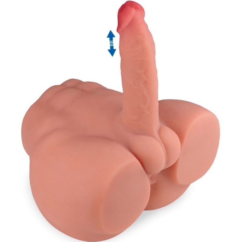 XISE - FREDERICO MASTURBADOR REALISTA DILDO POSIÇÃO FRONTAL COM IMPULSIONAMENTO 15 CM