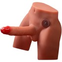 XISE - JASON DILDO REALISTA MASTURBADOR COM IMPULSO E VIBRAÇÃO 17 CM