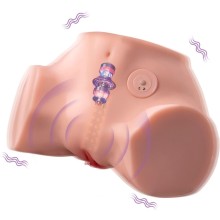 XISE - FENNIE SHAKING MASTURBADOR REALISTA DE VAGINA E ÂNUS MULTIPOSIÇÕES COM VIBRAÇÃO
