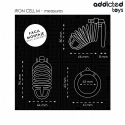 ADDICTED TOYS LOCKED - GAIOLA DE PÊNIS DE METAL COM CÉLULA DE FERRO TAMANHO M