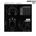 ADDICTED TOYS LOCKED - GABBIA PER PENE OBSIDIAN HOLD TAGLIA M