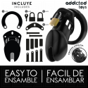 ADDICTED TOYS LOCKED - OBSIDIAN HOLD PENISKÄFIG GRÖSSE M