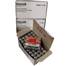 MAXELL - PILHA SALINA MANGANESO AAA R03 RETRÁTIL*4