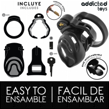 ADDICTED TOYS LOCKED - ETERNAL LOCK PENIS CAGE 9 CM