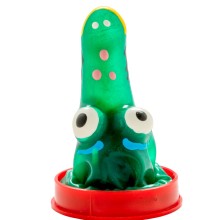 CONDOMERIE - PRÉSERVATIFS FANTAISIE PEINTS À LA MAIN MODÈLE CROCODILE 1