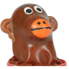 CONDOMERIE - PRÉSERVATIFS FANTAISIE PEINTS À LA MAIN SINGE