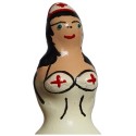 CONDOMERIE - HANDPAINTED NOVELTY CONDOMS NURSE BLACK