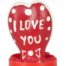 CONDOMERIE - PRESERVATIVOS NOVIDADES PINTADOS À MÃO CORAÇÃO - EU TE AMO MODELO 2
