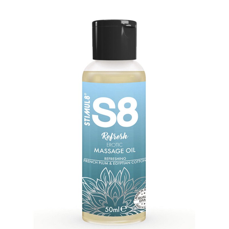 STIMUL8 - S8 REFRESH EROTISCHES BAUMWOLLMASSAGEÖL 50 ML
