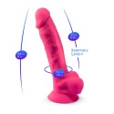 SILEXD - MODELLO PENE REALISTICO 18 VIBRAZIONE ROSA + TELECOMANDO LRS