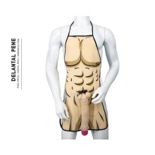 DIABLO PICANTE - AVENTAL DE PÊNIS 3D MUSCULAR E OUSADO
