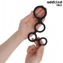 ADDICTED TOYS - ANNEAU PÉNIS AVEC SÉPARATEURS POUR TESTICULES