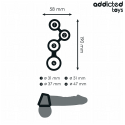 ADDICTED TOYS - ANNEAU PÉNIS AVEC SÉPARATEURS POUR TESTICULES