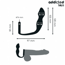 ADDICTED TOYS - PLUG ANAL COM ANEL MODELO 2