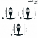 ADDICTED TOYS - 3ER-SET ANALPLUG MODELL 2