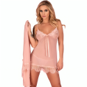 LIVCO CORSETTI FASHION - HYEONA 1710 BABYDOLL + TANGA ROSE XL
