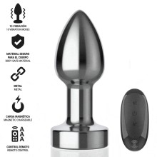 INTENSE - PLUG ANAL 10 VIBRAÇÕES METAL COM CONTROLE REMOTO S