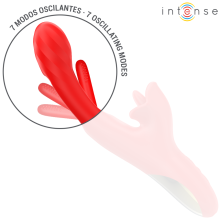 INTENSE - JESSICA VIBRATEUR MULTIFONCTION STIMULATION CLITORIS 24,8 CM ROUGE