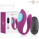 INTENSE - ANNIE VIBRATEUR ET STIMULATEUR EN U VIOLET TÉLÉCOMMANDE