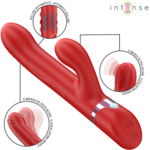 INTENSE - LELE VIBRADOR MULTIFUNCIONAL ROTATIVO OSCILAÇÃO ESTIMULAÇÃO VERMELHO