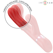 INTENSE - LELE VIBRADOR MULTIFUNCIONAL ROTATIVO OSCILAÇÃO ESTIMULAÇÃO VERMELHO